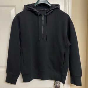 Uniqlo x Jil Sander Men +J Dry Half-zip Pullover Hoodie Black XXS FW21